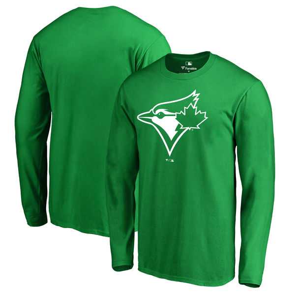 Men's Toronto Blue Jays Fanatics Branded Kelly Green St. Patrick's Day White Logo Long Sleeve T-Shirt,We sell and wholesale Men's Toronto Blue Jays Fanatics Branded Kelly Green St. Patrick's Day White Logo Long Sleeve T-Shirt on line form chian!